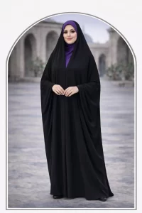 چادر عبایی ساده با ایستایی شیک